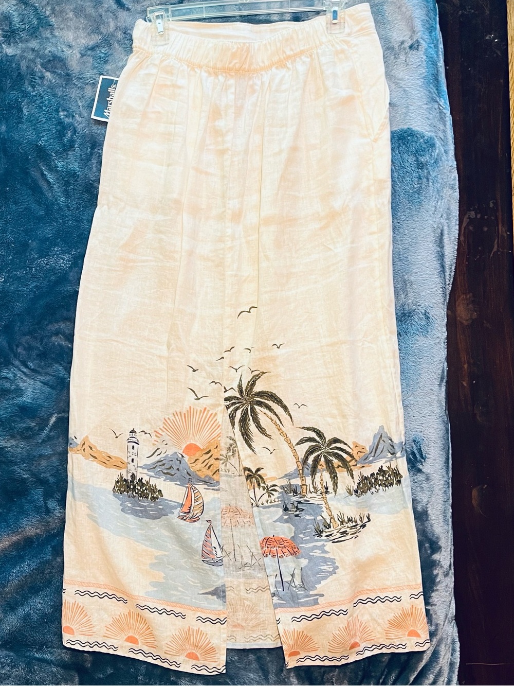 Linen Maxi Skirt - Picture 2 of 3